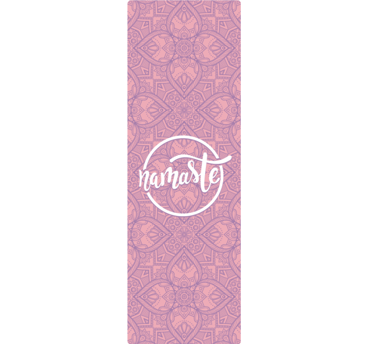 Purple roller blind for namaste yoga space - TenStickers