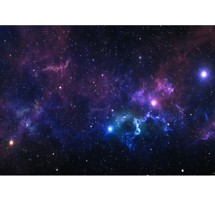 Living room roller blind cosmic starry sky - TenStickers