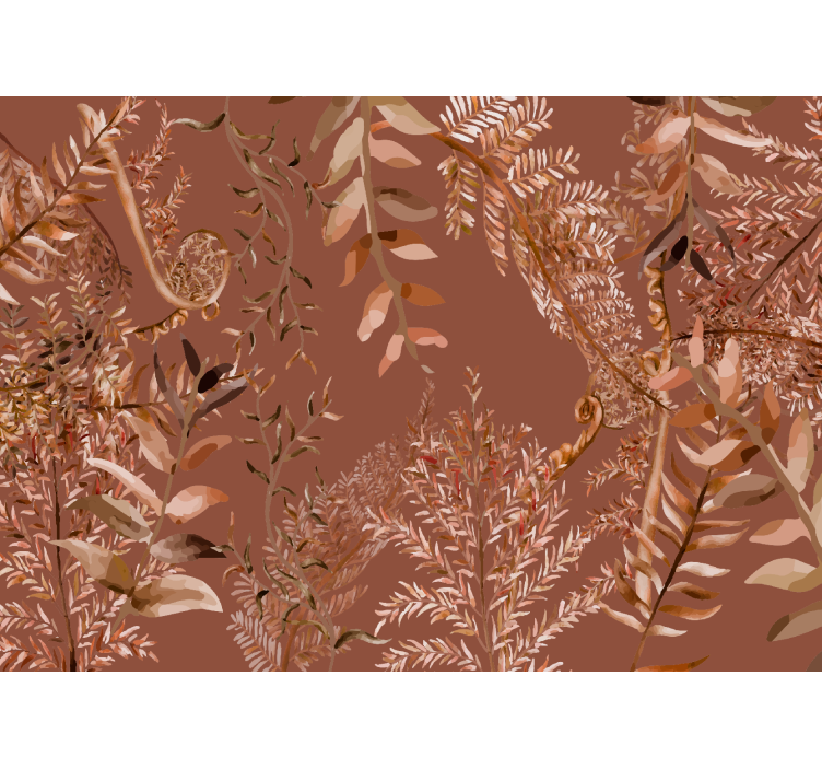 Living room roller blind with dense foliage design - TenStickers