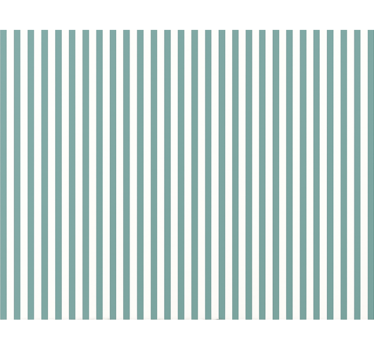 Blue roller blind in teal pinstripe design - TenStickers
