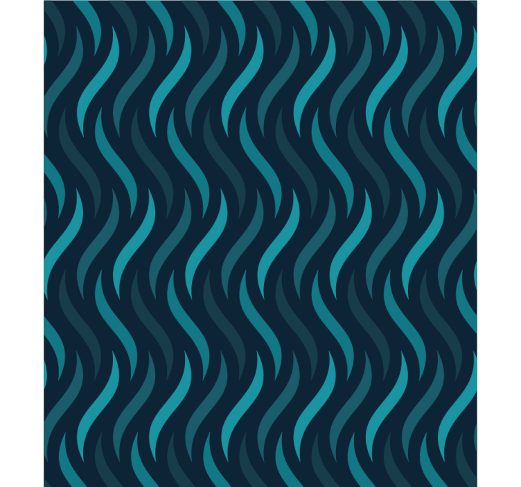 Blue roller blind with wavy texture - TenStickers