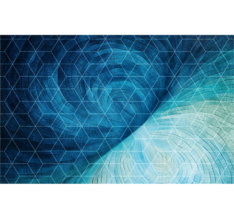 Blue roller blind abstract blue background - TenStickers
