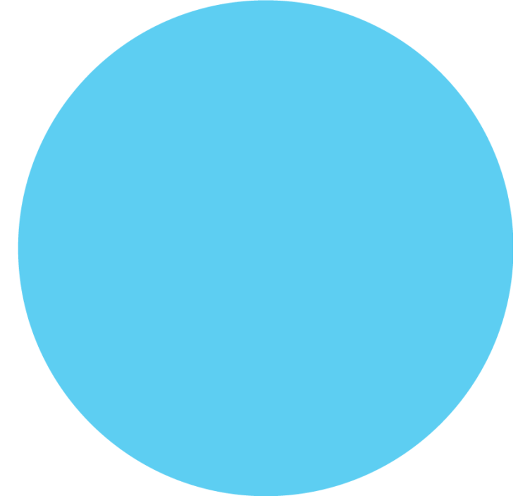 Blue roller blind in azure shade - TenStickers