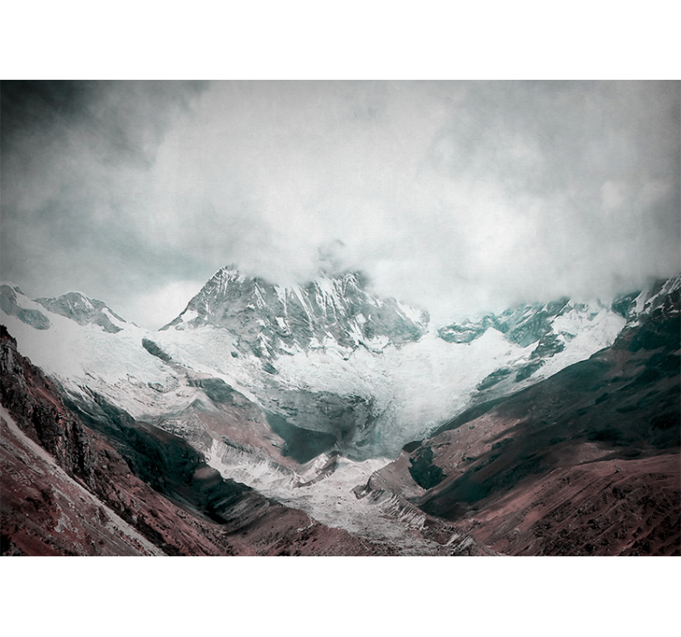 Living room roller blind huascarán national park - TenStickers