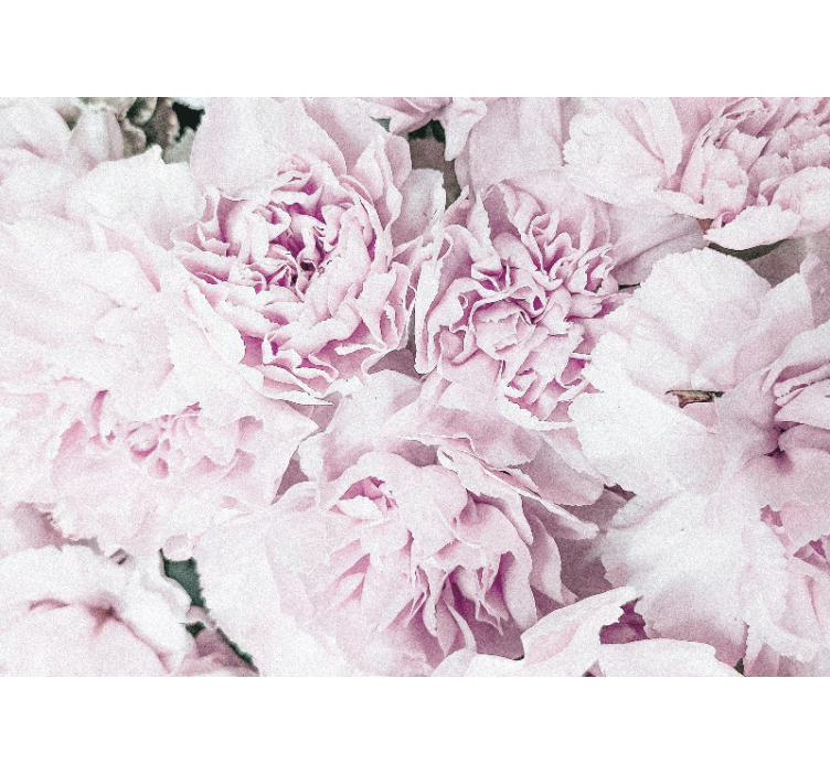 Living room roller blind with elegant pink peonies design - TenStickers