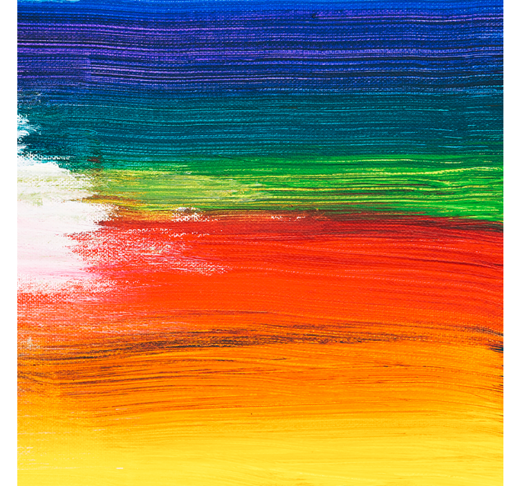 Living room roller blind in rainbow splash color - TenStickers