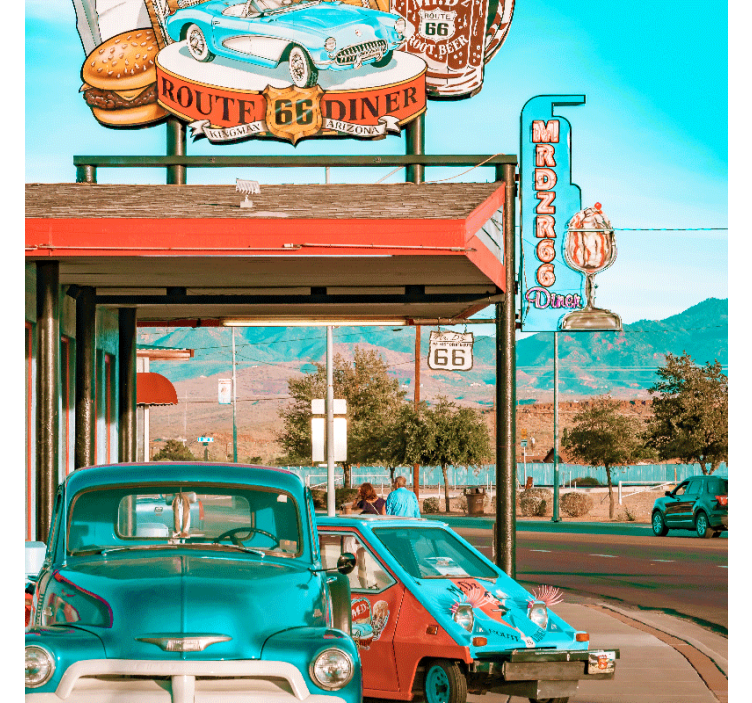 Living room roller blind for dining and vehicles - TenStickers