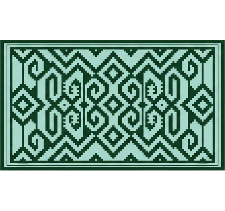 Green roller blind mapuche green colors - TenStickers