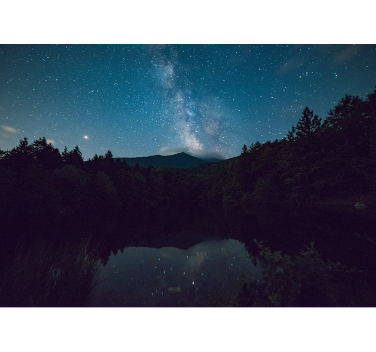 Living room roller blind starry sky design - TenStickers