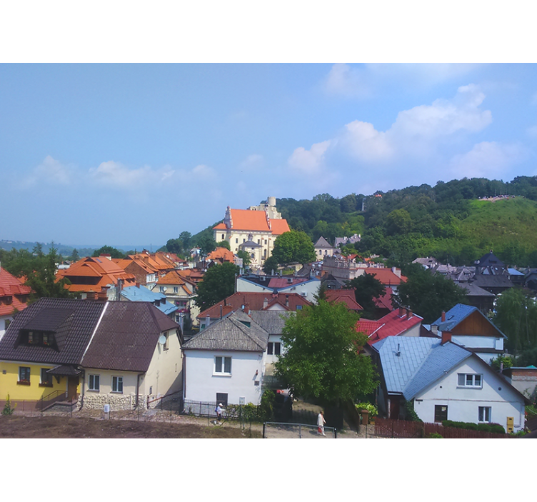 Living room roller blind kazimierz dolny - TenStickers