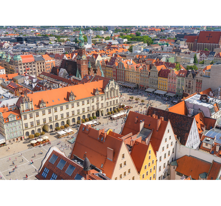 Wrocław living room roller blind - TenStickers