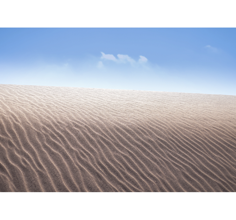 Living room roller blind lines on desert sand - TenStickers