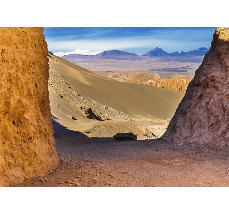 Living room roller blind atacama desert design - TenStickers