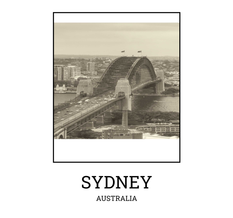 Living room roller blind sydney black and white - TenStickers