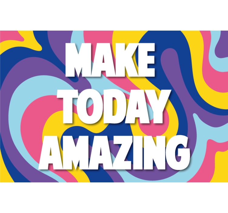 Living room roller blind vibrant artistic design - TenStickers