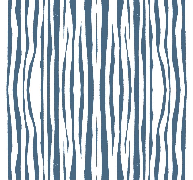 Living room roller blind striped blue hampton style - TenStickers