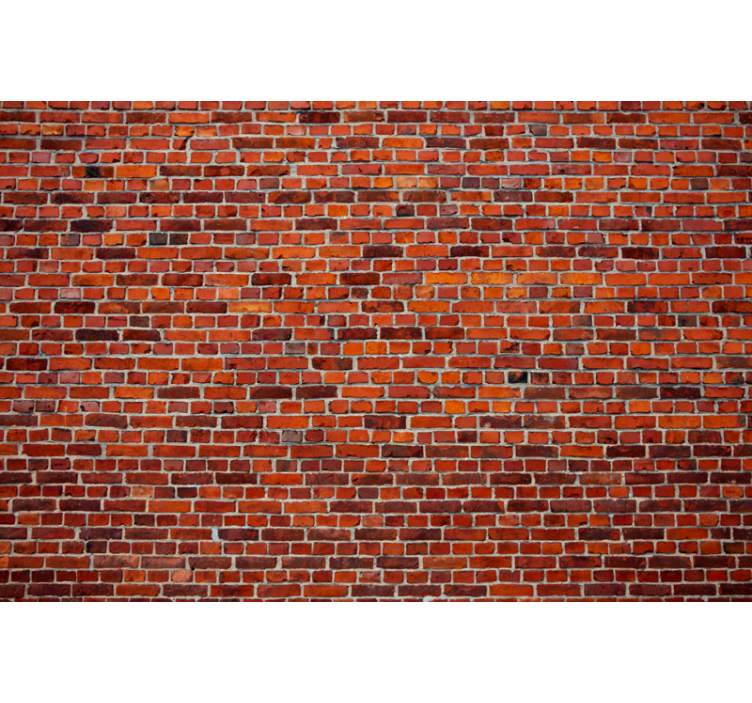 Living room roller blind modern brick industrial style - TenStickers