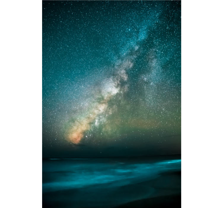 Living room roller blind mesmerising night sky - TenStickers