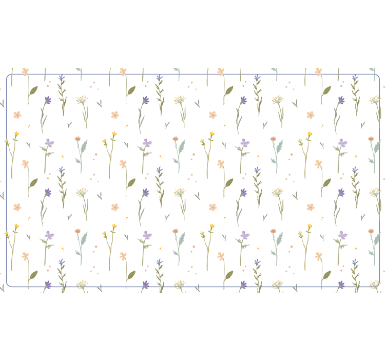 White roller blind with small spring twigs - TenStickers