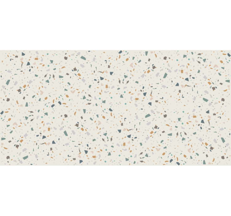 Beige roller blind with beige terrazzo pattern - TenStickers