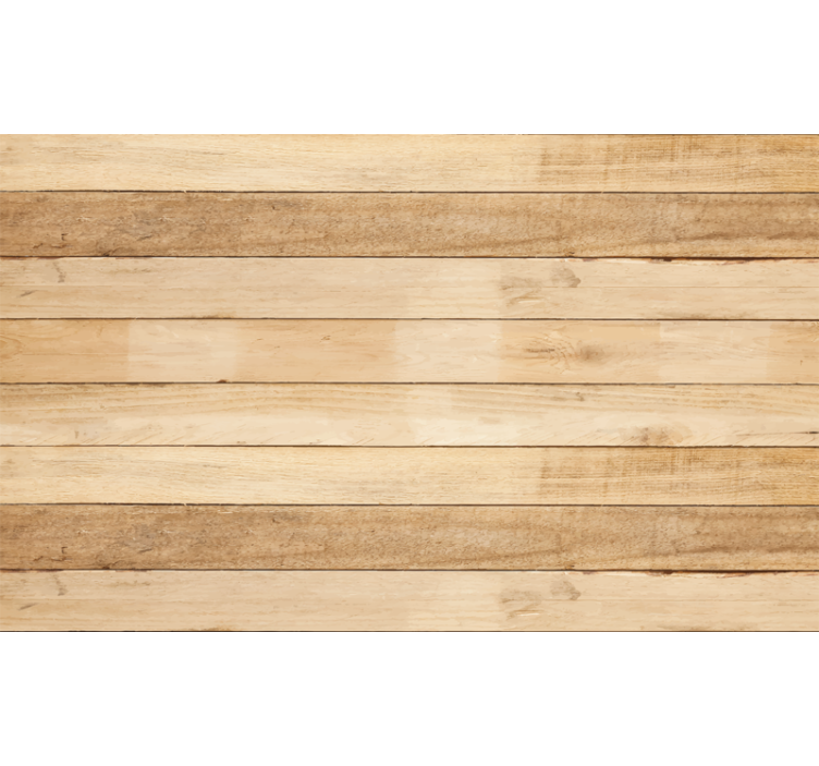 Beige roller blind with light wood planks - TenStickers