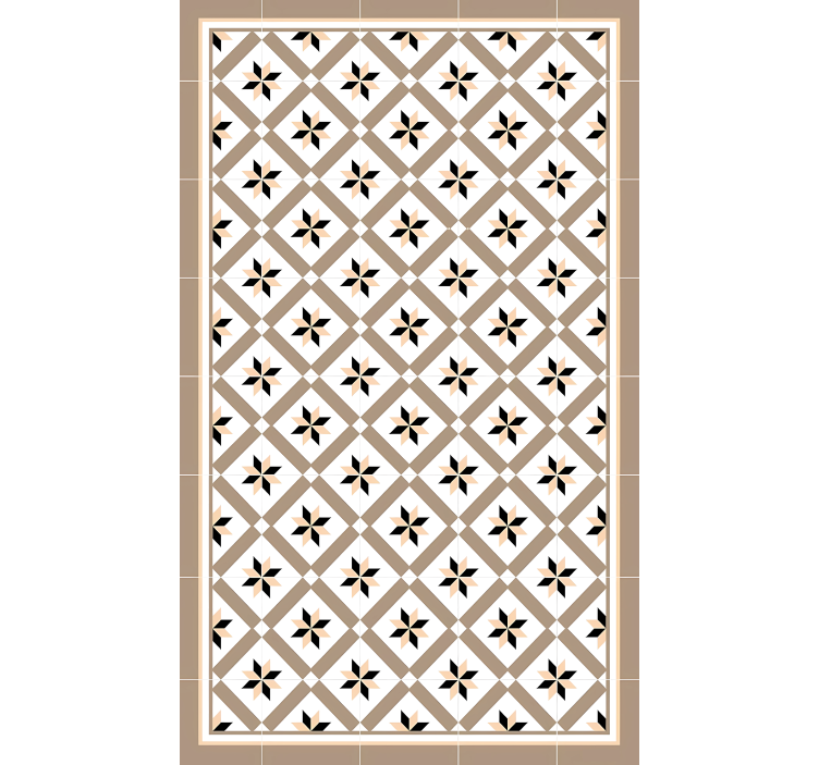 Beige roller blind in hydraulic brown - TenStickers