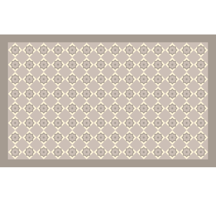 Beige roller blind in cement beige tiles style - TenStickers