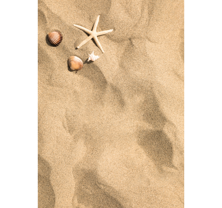 Beige roller blind summer serenity - TenStickers