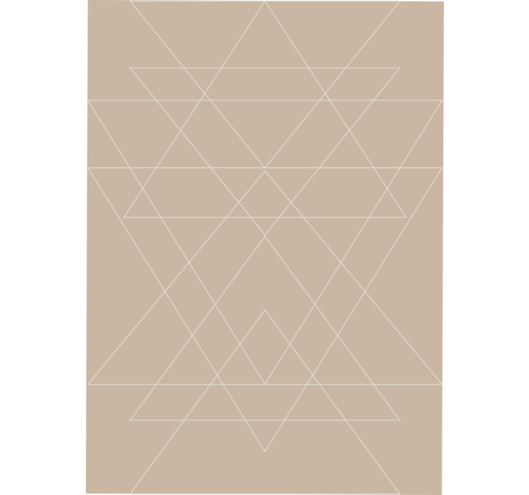Beige roller blind nordic triangles mosaic design - TenStickers