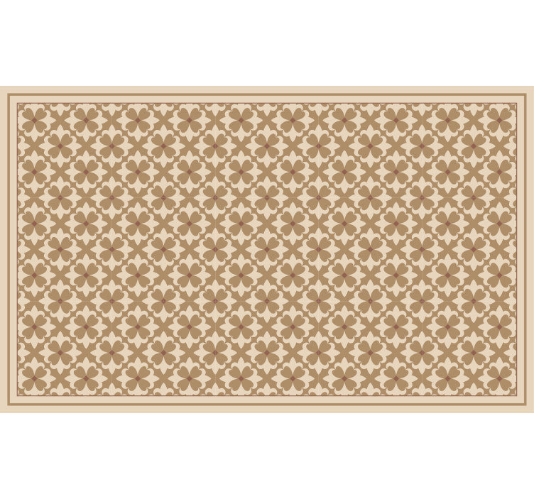 Beige roller blind with vintage beige squared pattern - TenStickers