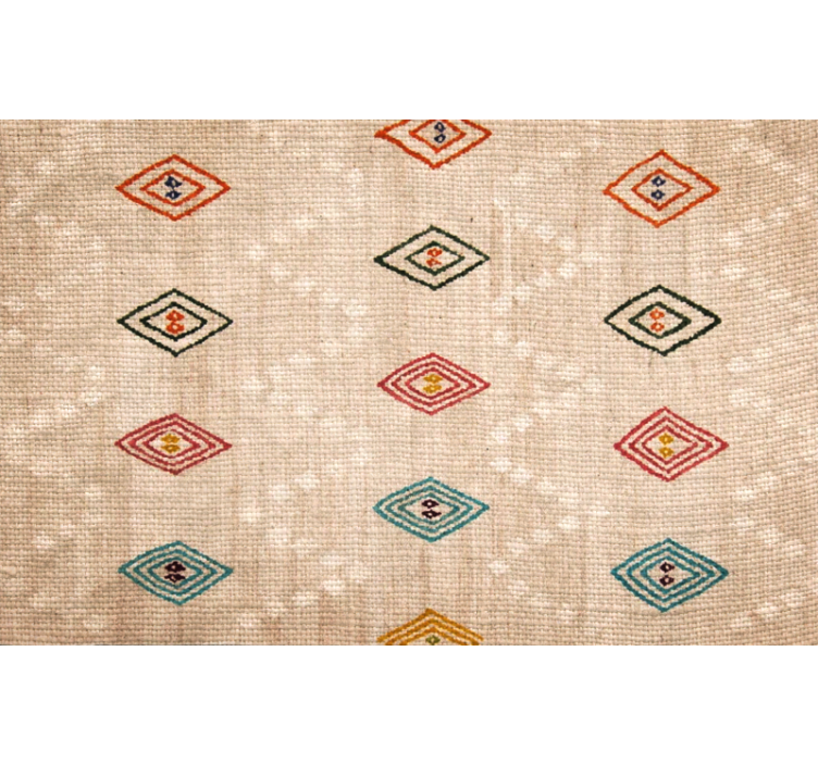 Beige roller blind with eyelet design - TenStickers