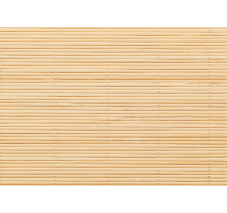 Beige roller blind with bamboo effect pattern - TenStickers