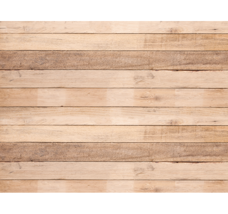 Beige roller blind with natural wood plank pattern - TenStickers