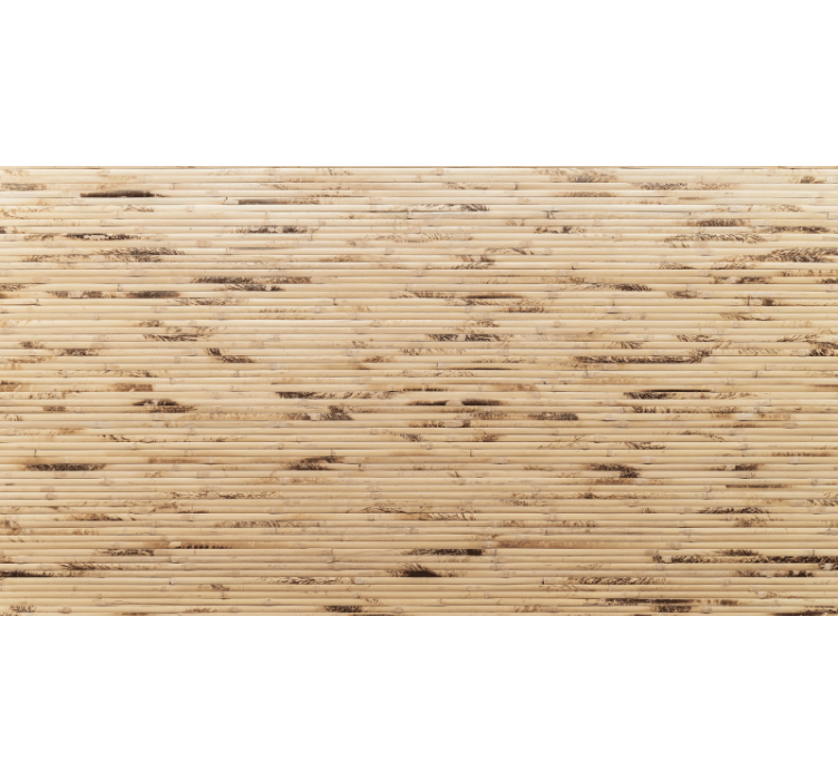 Beige roller blind with horizontal light brown slats - TenStickers