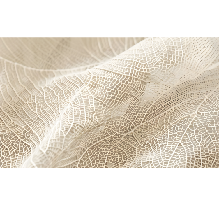 Beige roller blind with minimalist leaves design - TenStickers