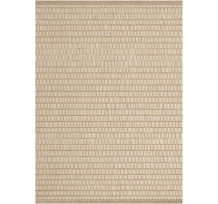 Beige roller blind with woven rattan texture - TenStickers