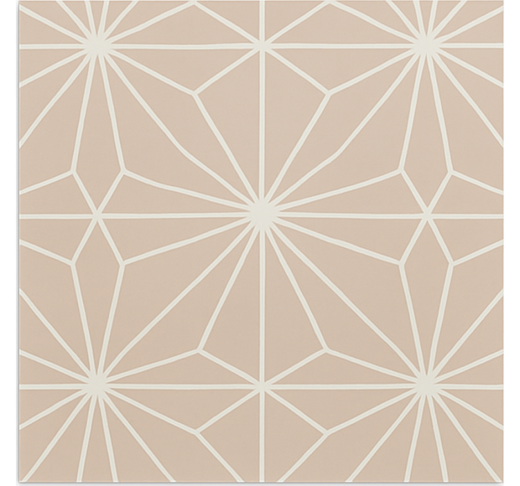 Beige roller blind with beige stars pattern - TenStickers