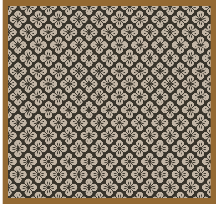 Bedroom roller blind with floor design - TenStickers