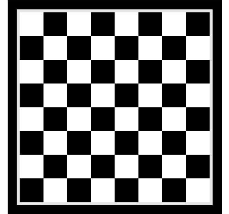 Bedroom roller blind with chessboard design - TenStickers