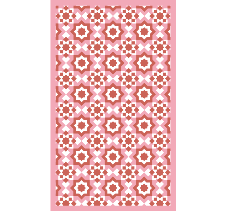 Bedroom roller blind with red squares pattern - TenStickers