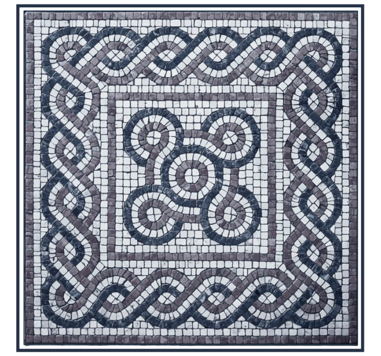 Bedroom roller blind pebble stone mosaic - TenStickers