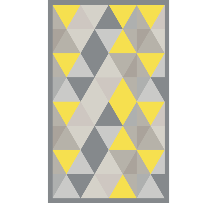 Bedroom roller blind in pantone triangles - TenStickers