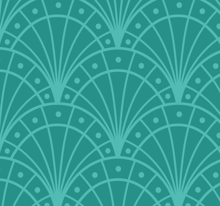 Artdeco style bedroom roller blind - TenStickers