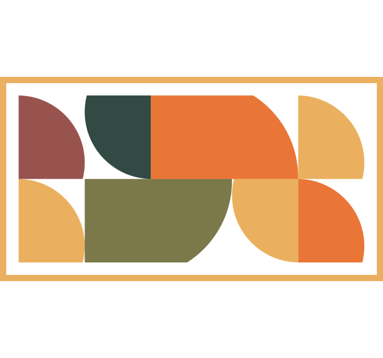 Bedroom roller blind with abstract geometric design - TenStickers