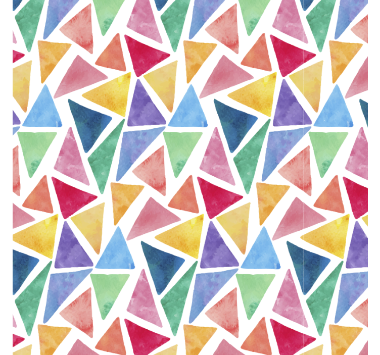 Colorful triangles motif bedroom roller blind - TenStickers