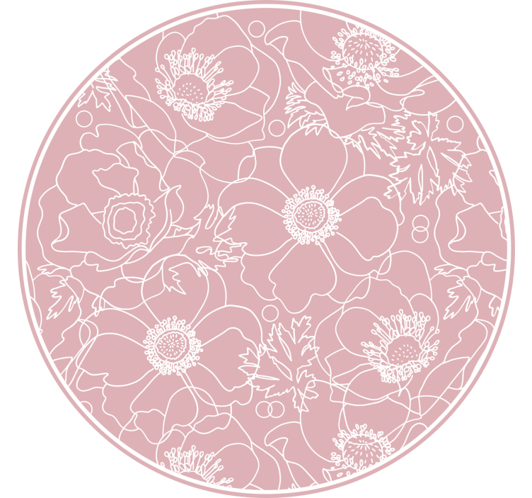 Bedroom roller blind with elegant pink design - TenStickers