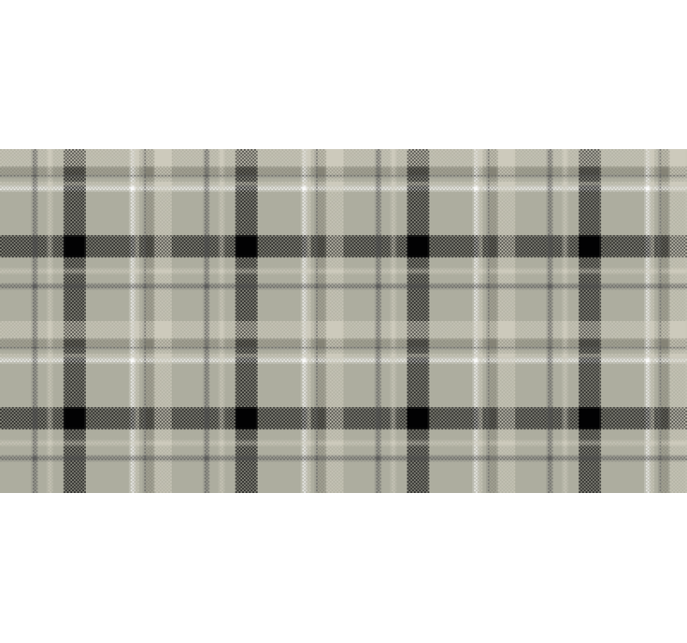 Bedroom roller blind with rustic black and white tiles - TenStickers