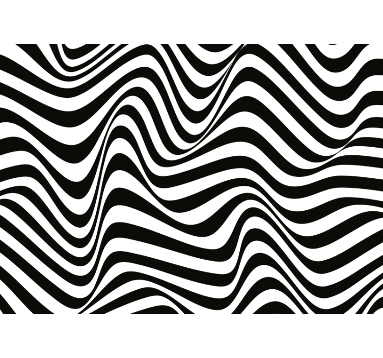 Bedroom roller blind with organic 3d stripes - TenStickers