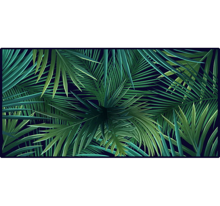 Bedroom roller blind with vibrant monstera leaves - TenStickers