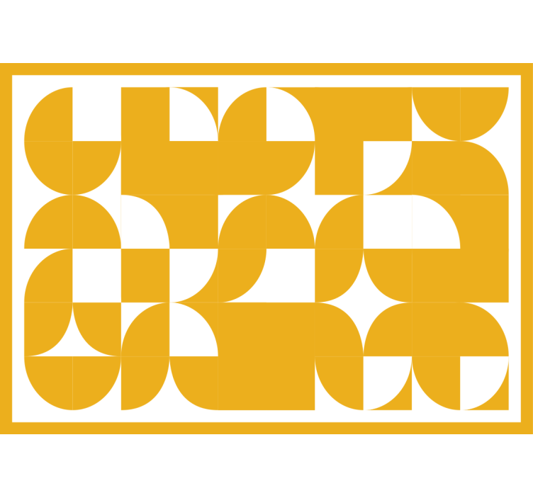 Bedroom roller blind with yellow circle design - TenStickers